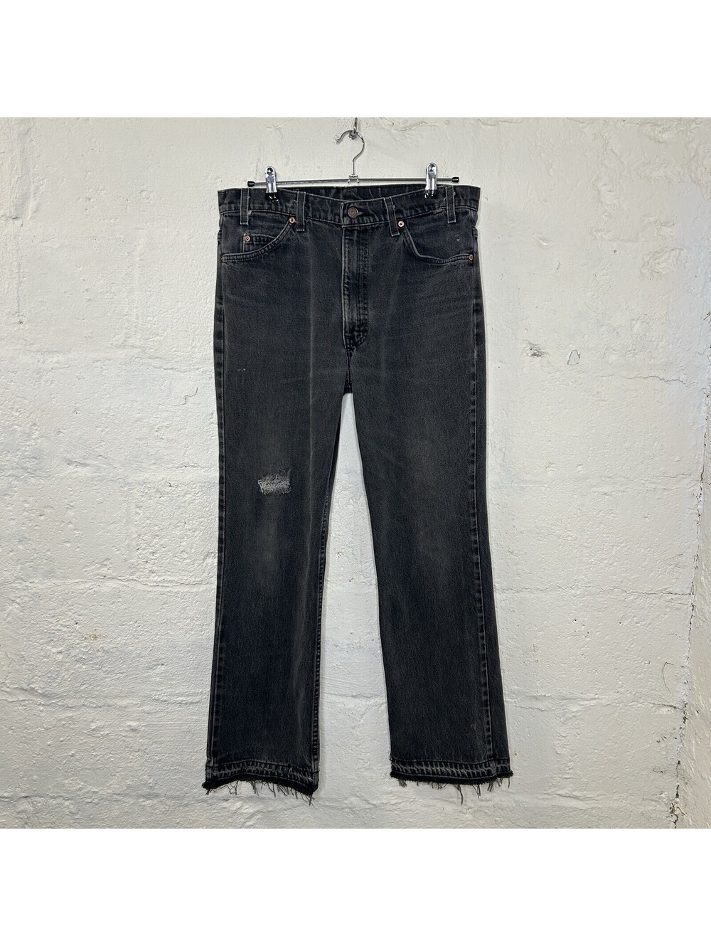 Vintage Levis 517 Orange Tab Bootcut Jeans “Black” 34x30